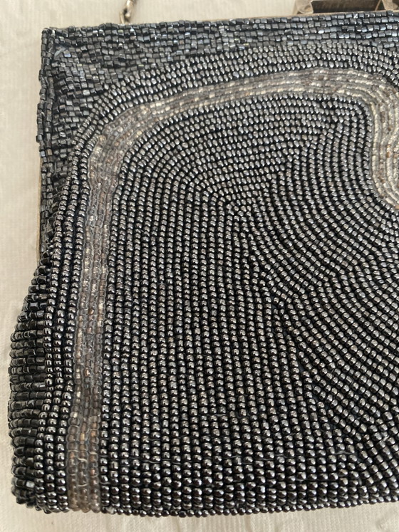 Image 1 of Avondtas uit de jaren 1920, haute couture, handgemaakt