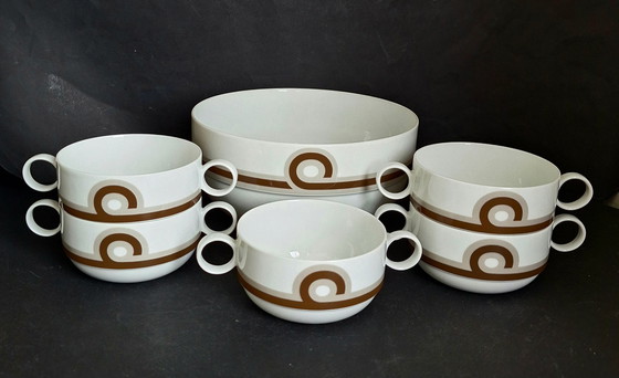 Image 1 of Rosenthal Studio-Linie Duo Baltic special edition 100 years of Rosenthal. Ambrogio Pozzi 1979.
