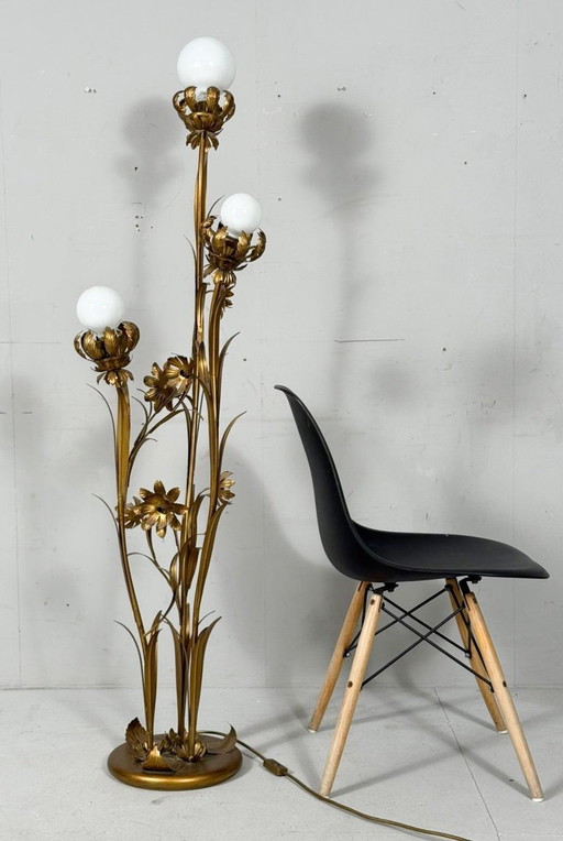 Lámpara de pie de Hans Kögl, Hollywood Regency, años 70.