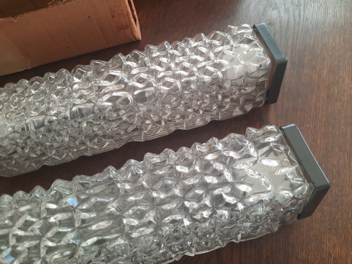 Vintage crystal wall lamps from RZB Leuchten