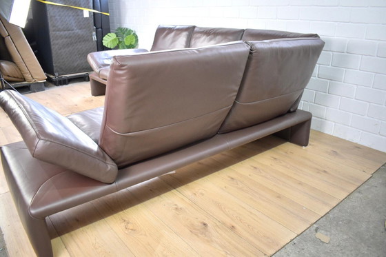 Image 1 of Divano in pelle Koinor Raoul in marrone con braccioli e schienali regolabili