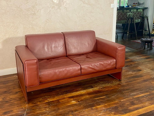 Sofá de dos plazas Korium KM 3/1: Tito Agnoli para Matteo Grassi, Italia, años 80.