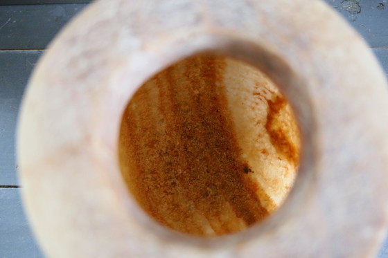 Image 1 of Antique Egyptian vase Alabaster natural tones