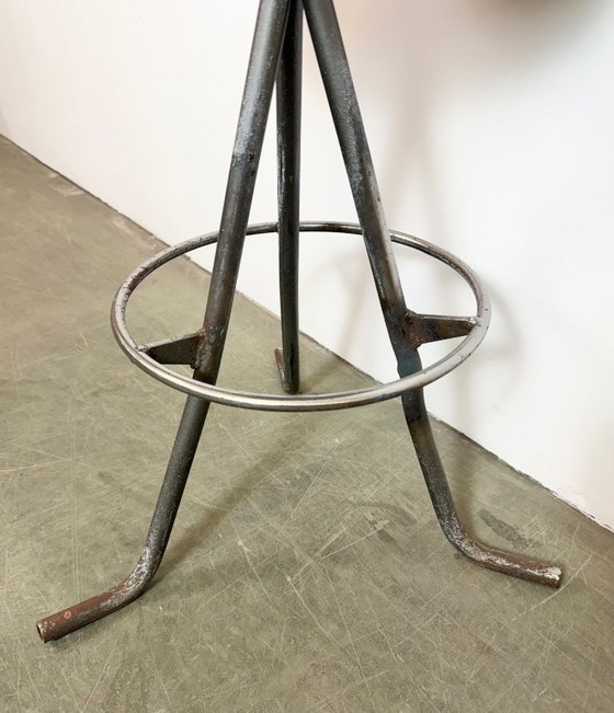 Image 1 of Grey Industrial Workshop Stool, 1960s
