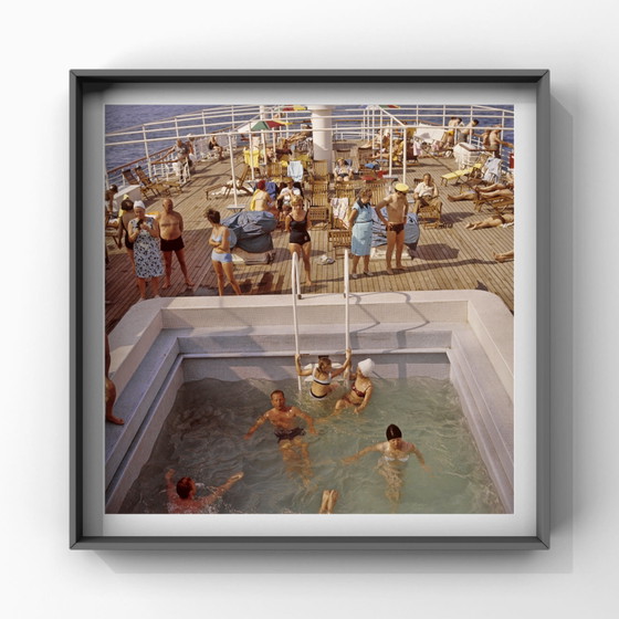 Image 1 of 1x square print dragonfly cruise analog colors 1969