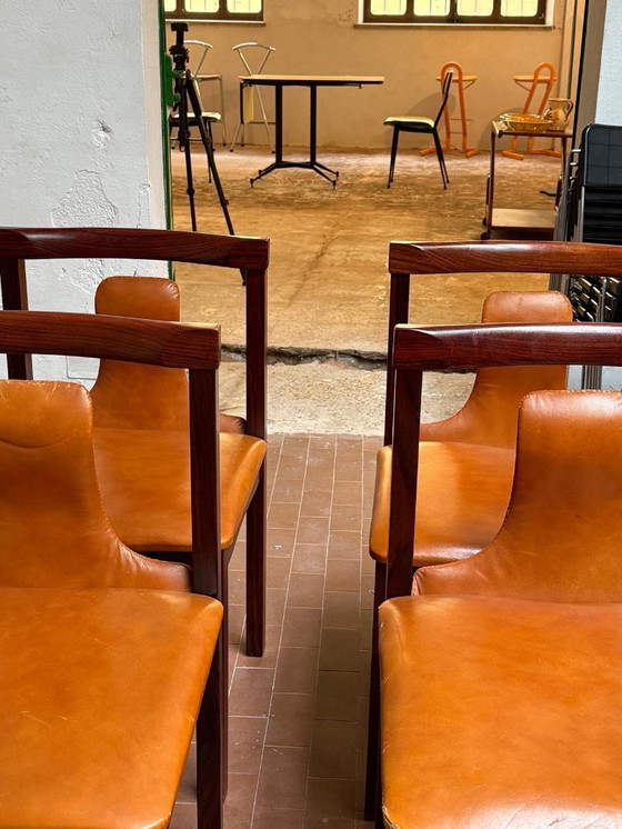 Image 1 of 6 sedie attribuite a Luigi Salocchi per Sormani, anni '60