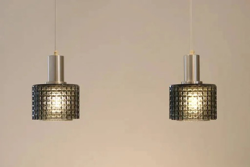 Set of two Carl Fagerlund pendant lamps for Orrefors – hanglampen, Glass, Scandinavian (photo 2 of 4)