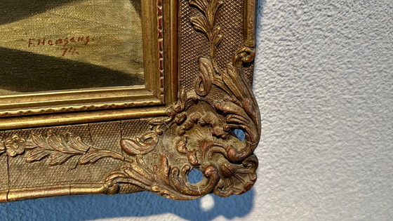 Vintage Dutch Amsterdam Baroque Smoky Painting – Paintings & Drawings, Canvas, Wood (photo 8 of 10)