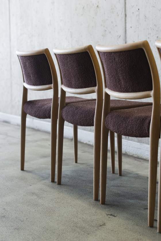 Image 1 of 4 sedie in rovere Niels Otto Møller modello 80