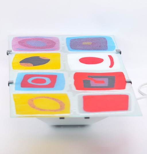 Vintage IKEA GYLLEN Wall Lamp - Geometric Glass - Julia Treutiger, 1990s Pop Art