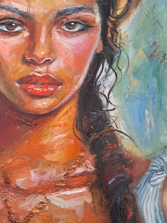Image 1 of Laurent CHIMENTO - Délia, daughter of the sea - Artist's painting