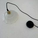 Paar vintage Art-Deco hanglampen