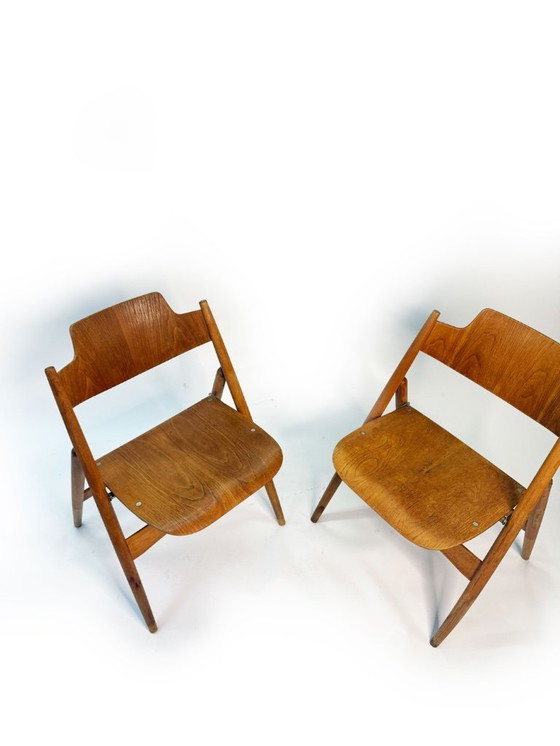 Image 1 of Sedia pieghevole Eiermann: un classico del design di metà secolo