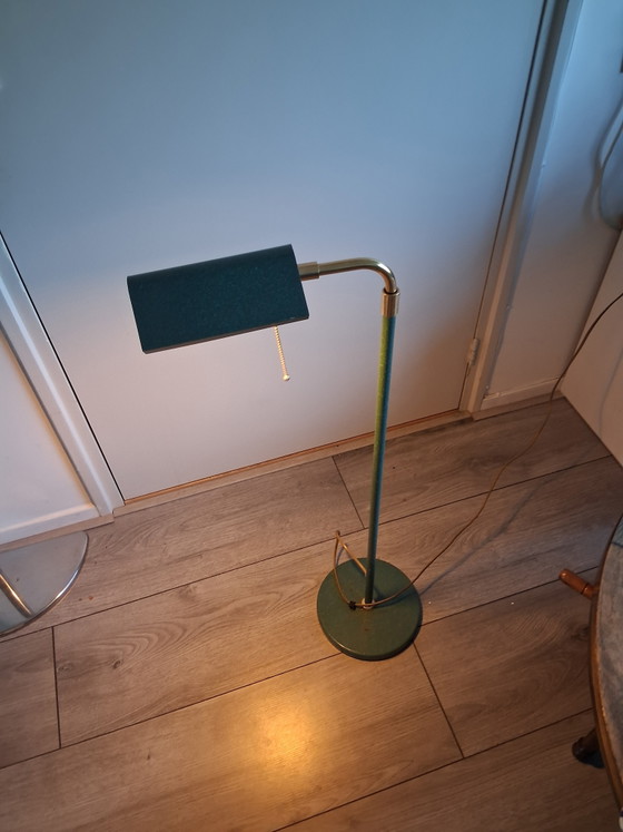 Image 1 of Vintage jaren 50 leeslamp,in hoogte verstelbaar ,90cm tot 127cm