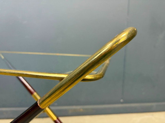 Carrello di servizio italiano vintage di Cesare Lacca, anni '50 – Carrelli bar, Glass, Wood (photo 9 of 11)