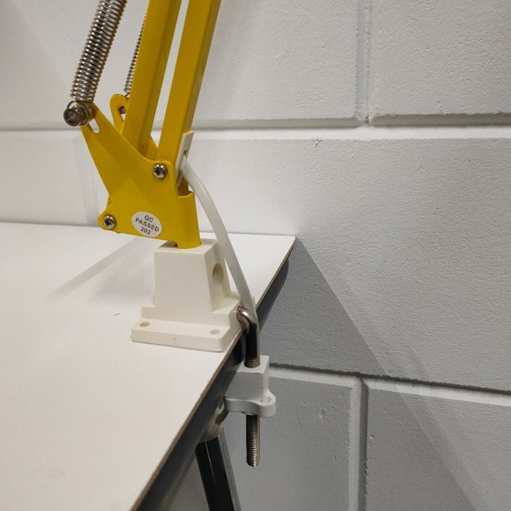 Lampada a Forbice Gialla Retrò Degli Anni '90, Ikea, Lampade da scrivania, Metallo, Plastica, Giallo, Retro (foto 11 di 12)