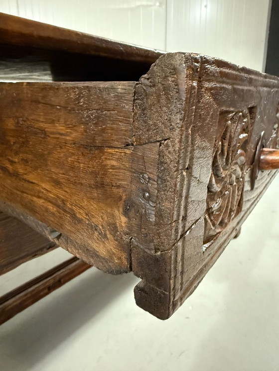 Image 1 of Brutalist antique Spanish coffee table 1880