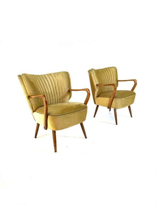 Set di 2 poltrone da cocktail vintage degli anni '60.