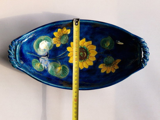 Image 1 of Ciotola-Plateau-maiolica.Hindelanger Keramik.60'Germania.