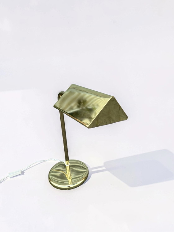 Image 1 of Vintage brass table lamp