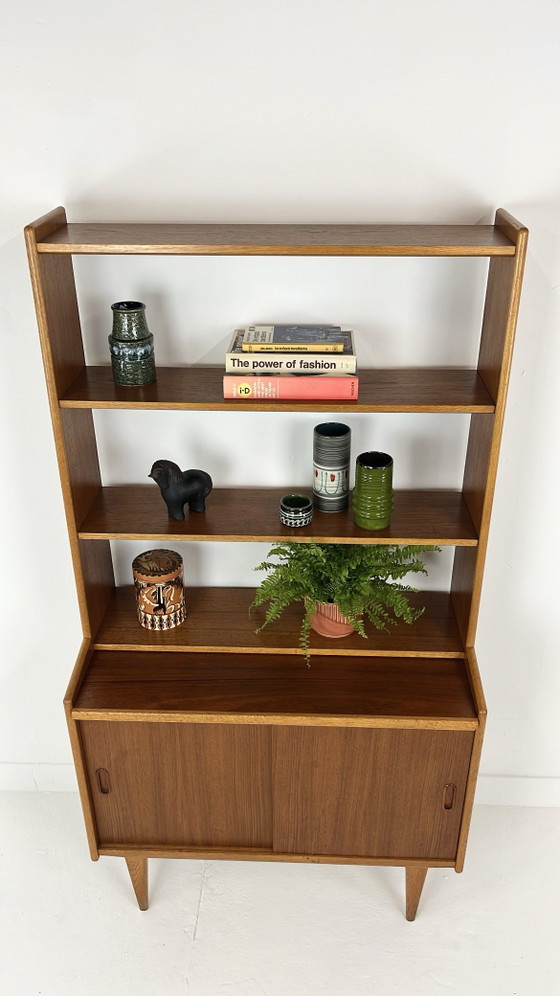 Librerie vintage in impiallacciatura di teak (photo 4 of 11)