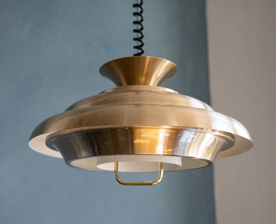 Brass-colored Mid Century Dijkstra Pendant Lamp – Dijkstra Lampen (photo 2 of 8)