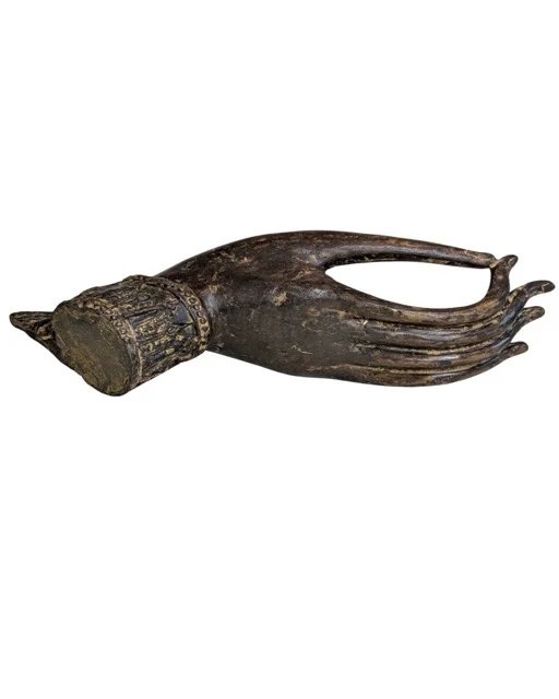 Antigua mano de Buda tailandesa de bronce Vitarka mudra – Esculturas (photo 5 of 7)
