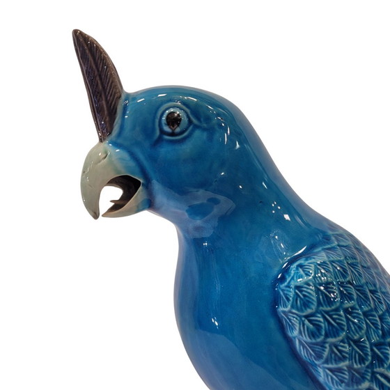 Image 1 of Escultura “Loro” En Porcelana Esmaltada, S. Xx – China