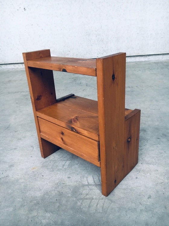 Image 1 of Midcentury Scandinavian Design Pine Bedside Table Set, 1960's Sweden