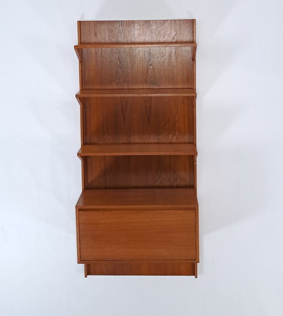 Image 1 of Système mural modulaire Teak TEPE Mobel avec étagères et placard