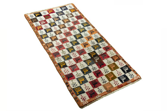 Image 1 of Tapis nomade noué à la main 155 x 76 cm