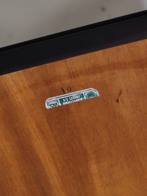 Image 1 of Ronde eettafel uitschuifbaar Skovby butterfly leaf palissander