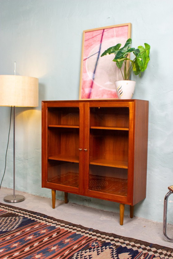 Image 1 of Vintage teak showcase chest of drawers sideboard highboard Danish