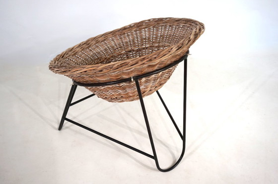 Image 1 of Tumbona de ratán, 1960