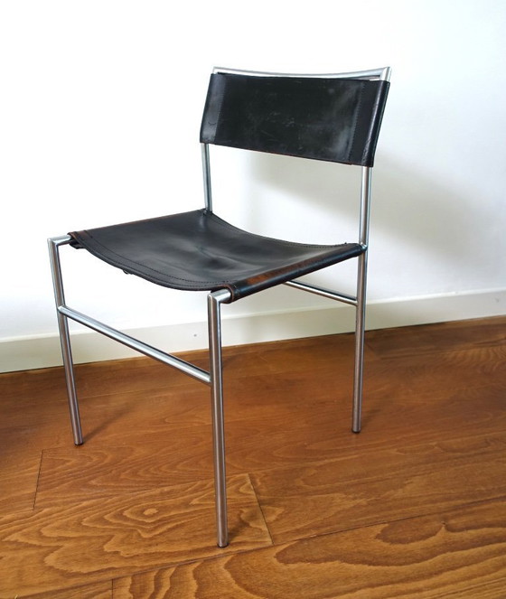 Martin Visser SE 06 Sedia da pranzo/da comodino Prima serie – Spectrum, Sedie da pranzo, Leather, Metal (photo 12 of 19)