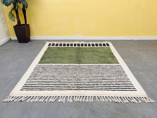 Grüner marokkanischer Teppich 300x200 – vloerkleden en tapijten, Wool (photo 2 of 6)