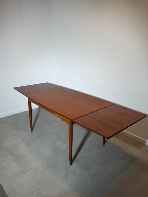France & Son Extendable Teak Dining Table – Danish Mid-Century Modern, 1960s – eettafels (photo 2 of 7)