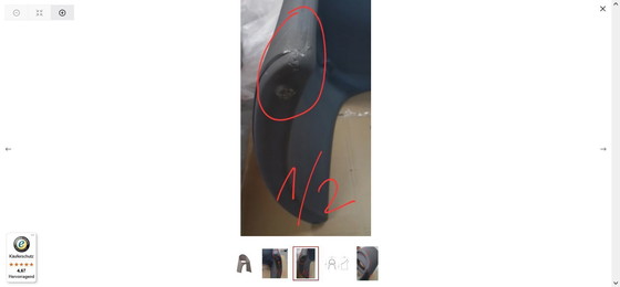 Image 1 of Silla Slide Amélie - gris elefante