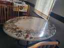 superbe table de jardin terre cuite et fer forgé