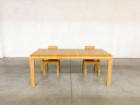Bamboo Dining Set Table and Chairs by Henrik Tjaerby for Artek Studio, Set of 5
