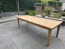 Prachtige hard houten tafel 2,50x1,00