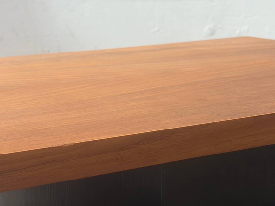 Large Knoll International Partners Desk, Swiss Production, 1960s – Wood, Vintage (photo 6 of 15)