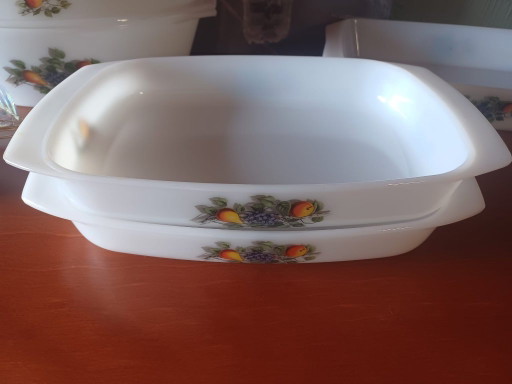 Set aus 2 Vintage-Servierschalen von Arcopal France, Modell "Fruits de France"