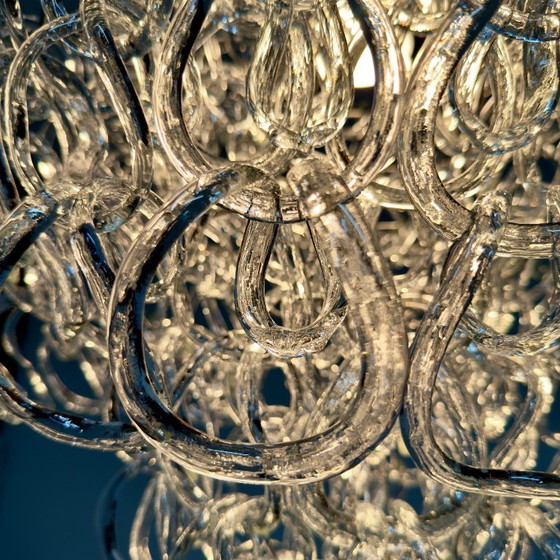 Image 1 of Vistosi “Giogali” hanglamp – Angelo Mangiarotti – Murano, Italië, 1967