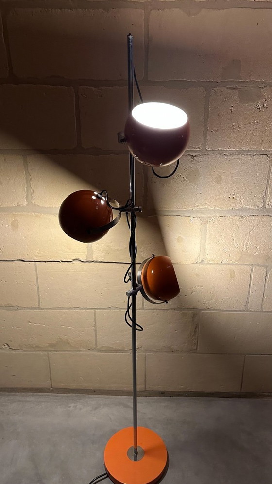 Image 1 of Vintage orange floor lamp