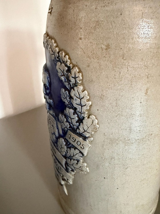 Boccale da birra tedesco da collezione, da 1 litro, Accessori da tavola, Ceramica, Grigio (foto 3 di 10)
