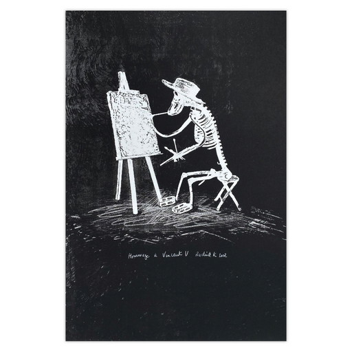 Rachid KHIMOUNE Zeefdruk Hommage à Vincent van Gogh 2002 – lithos zeefdrukken, Paper