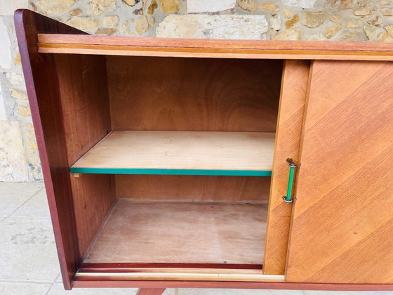 Image 1 of Mid-Century, Ash and Mahogany Sideboard 1950s