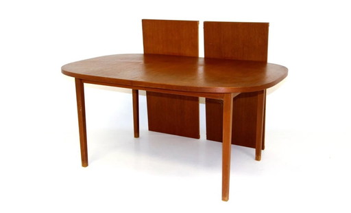 Mesa de comedor de teca, Suecia, 1960