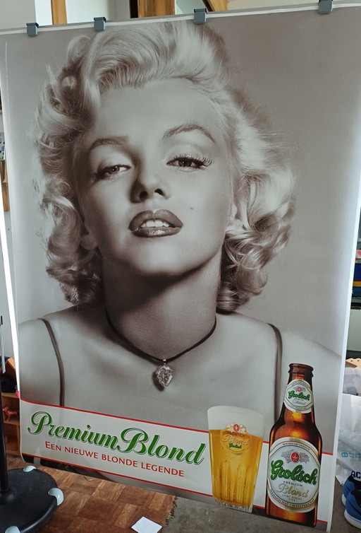 Vintage abri poster Marilyn Monroe Grolsch 2005